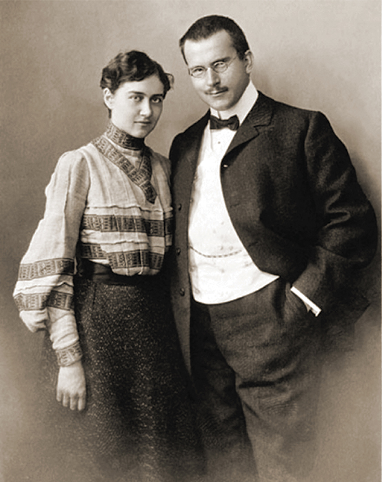 كارل يونغ وزوجته إيما روشنباخ