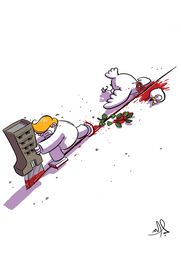 كاريكاتير (مارس – أبريل ٢٠١٨م)