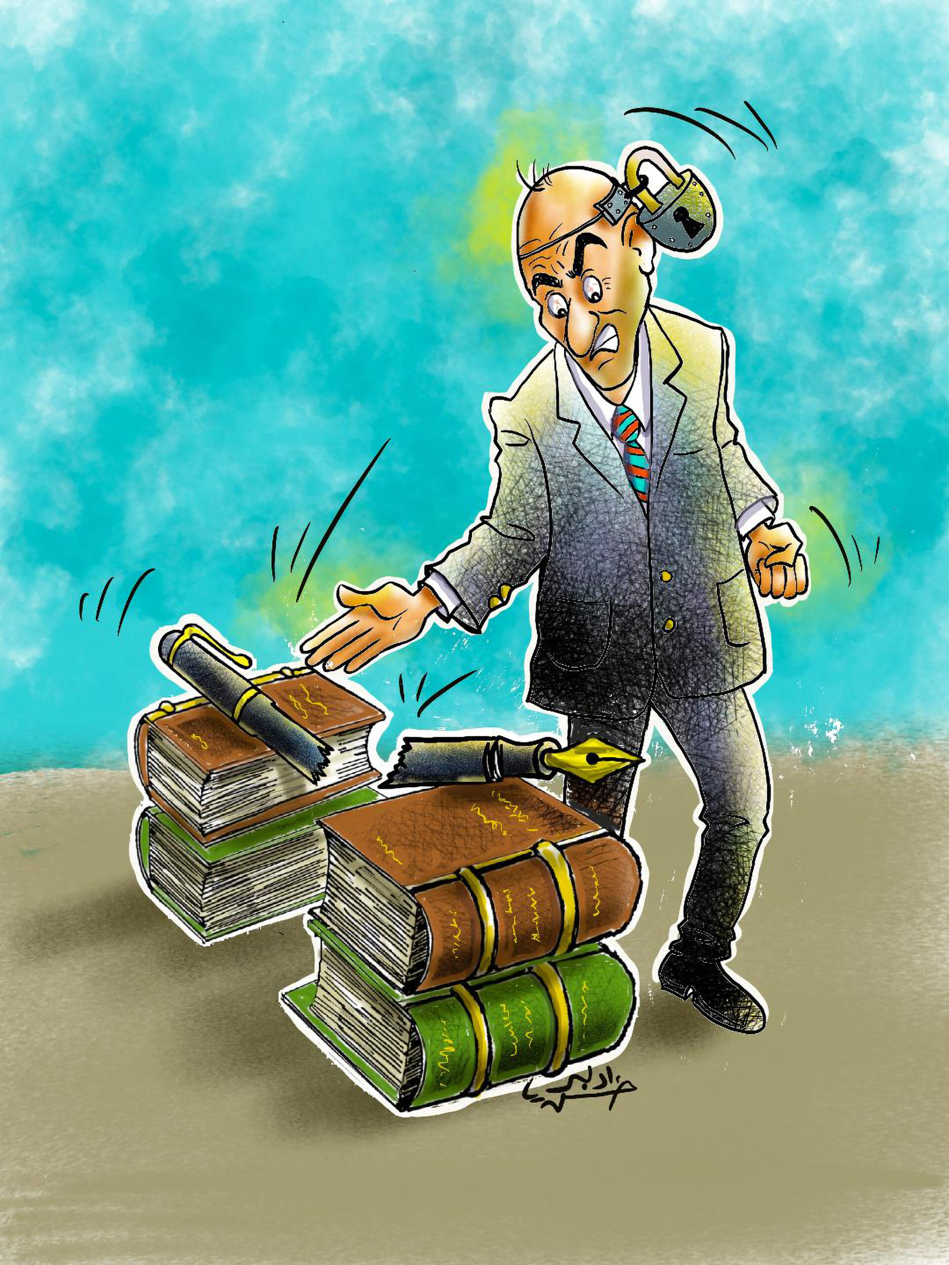 الكاريكاتير (يوليو – أغسطس 2023م)